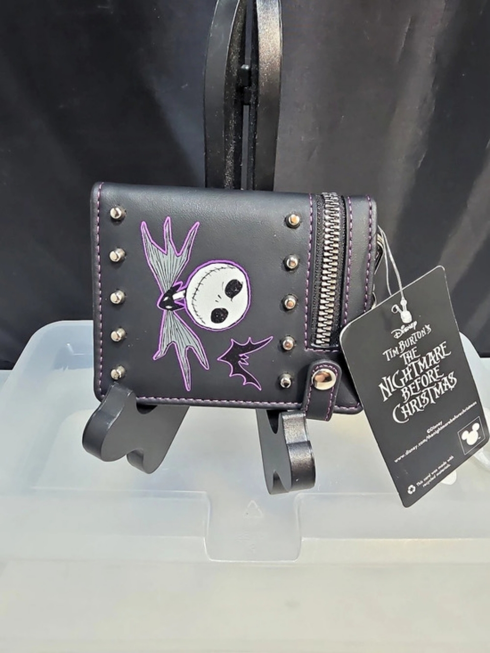 Disney Her Universe The Nightmare Before Christmas Jack Zipper Chain Wallet NWT